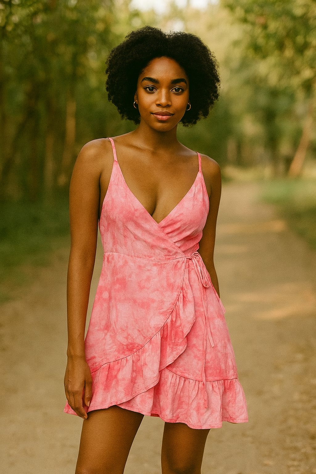 Coral Crush Wrap Dress