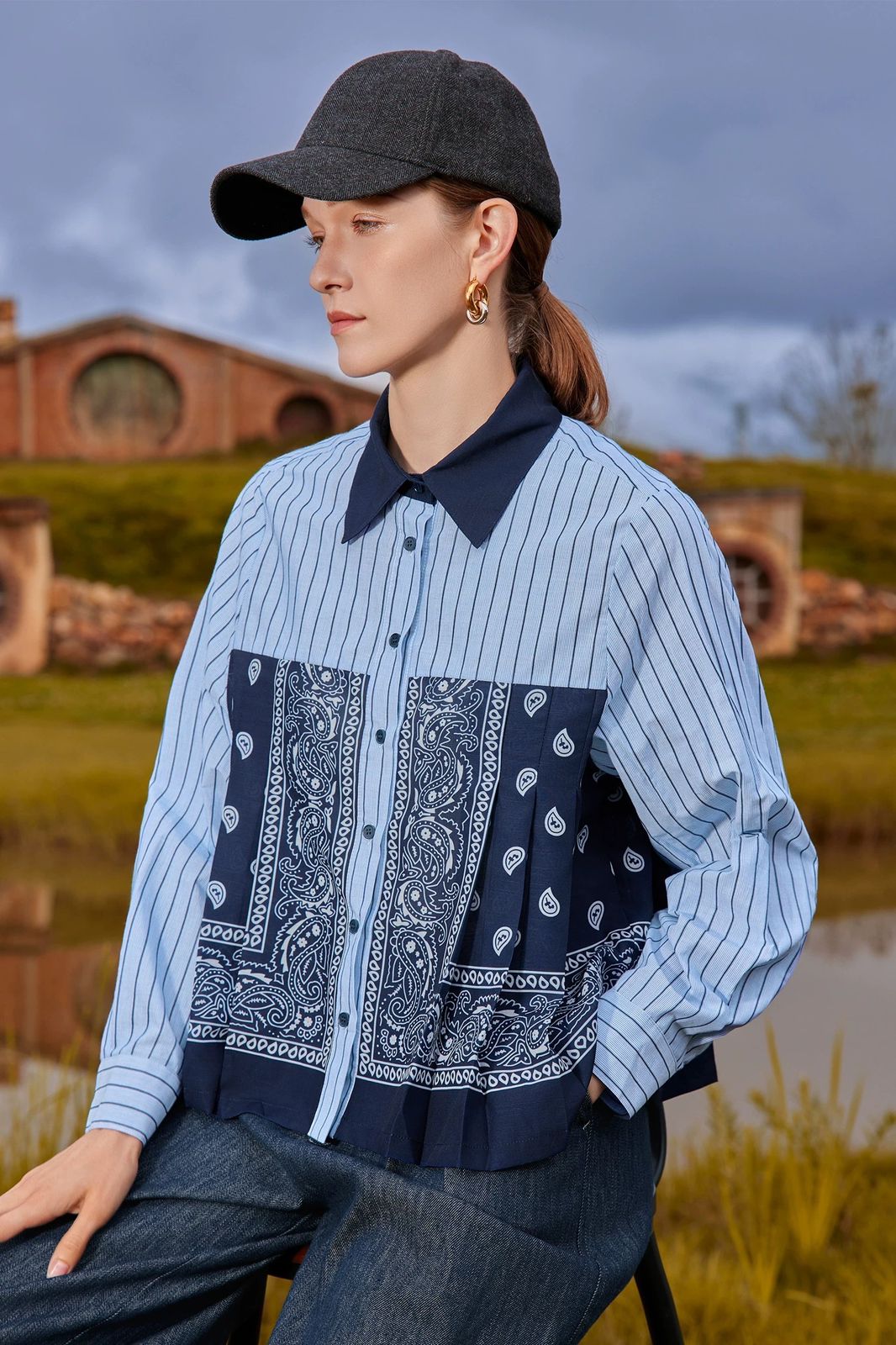 Bandana Patchwork Shirt