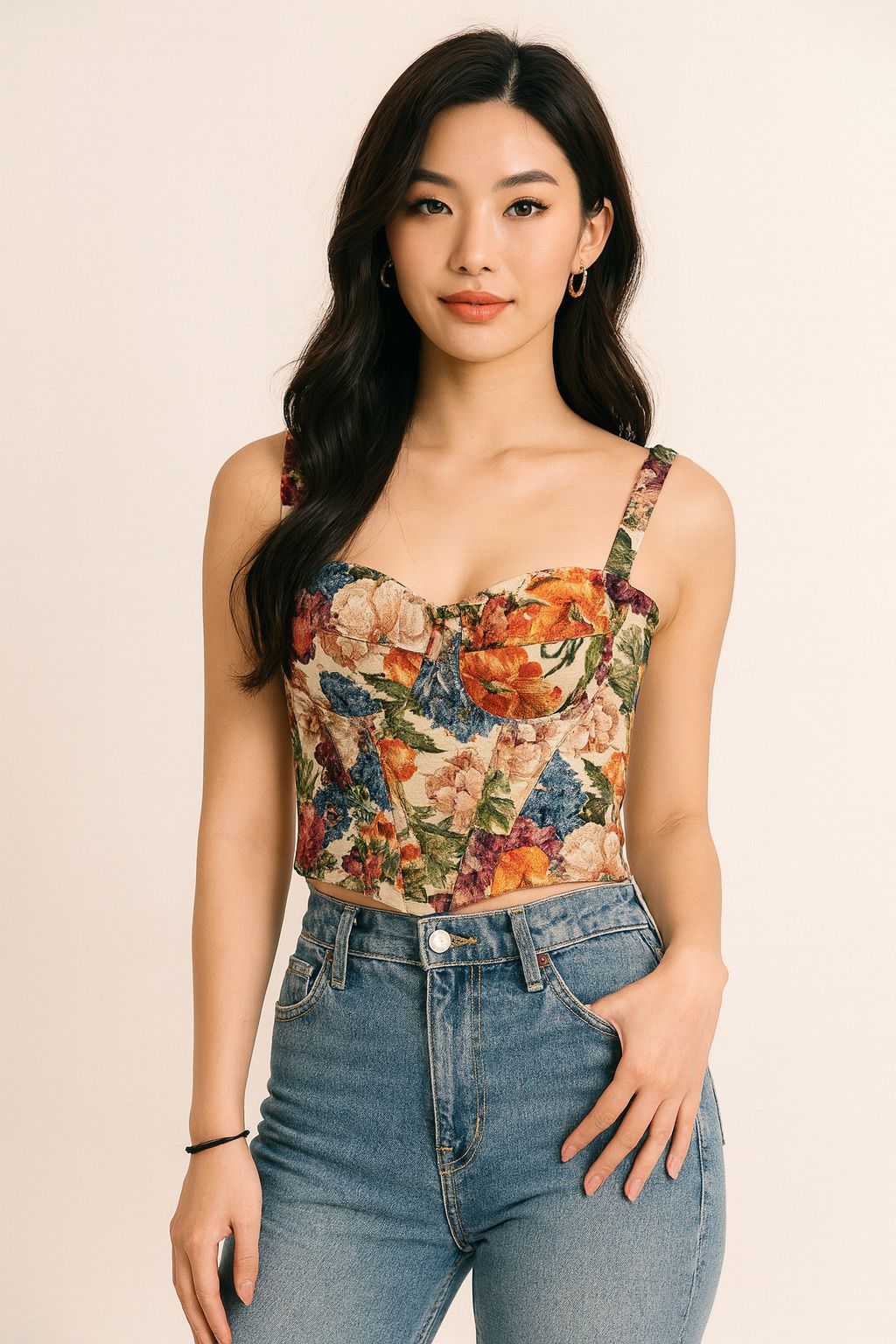 Vintage Rose Corset Top
