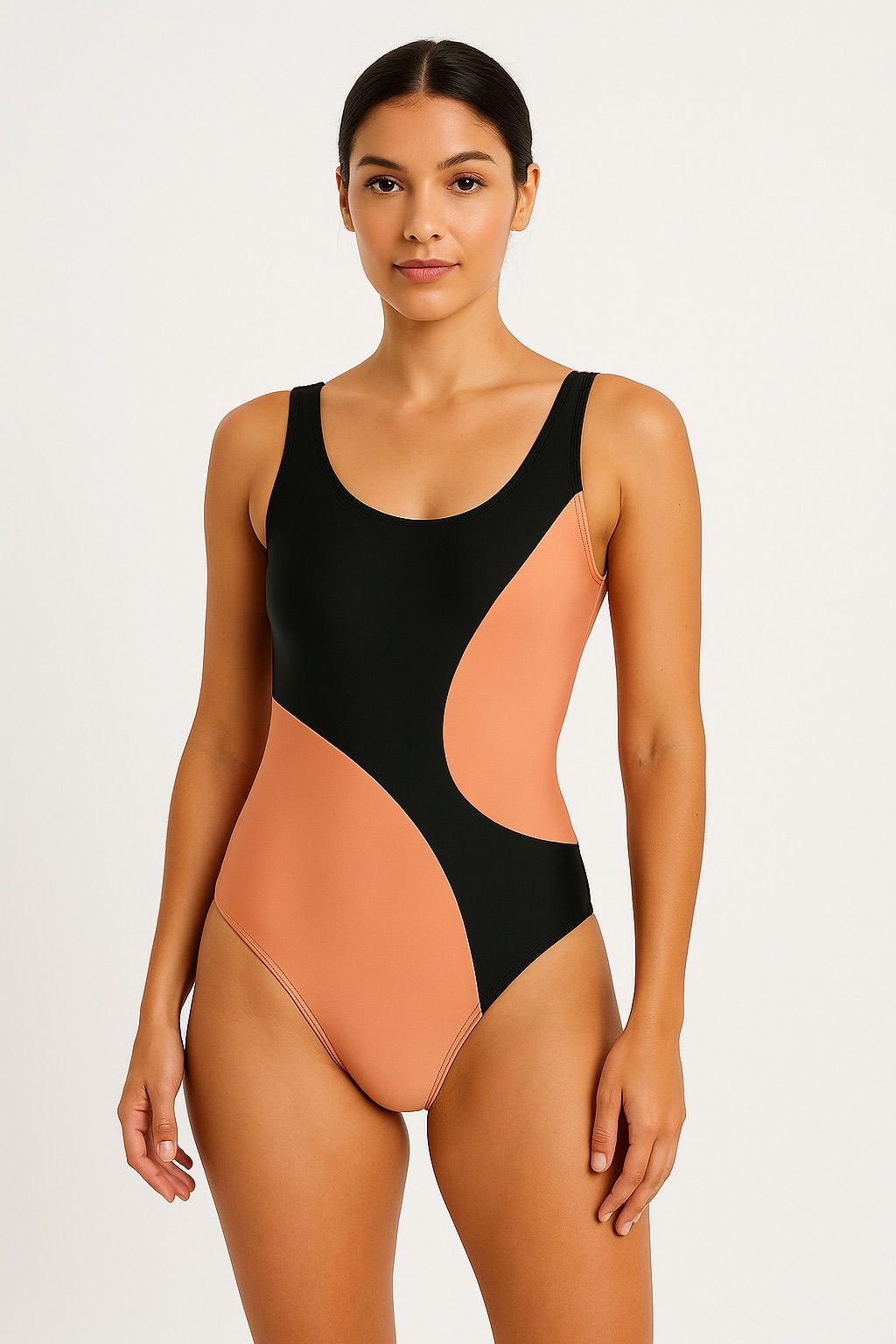 Peach Noir One-Piece Swimsuit