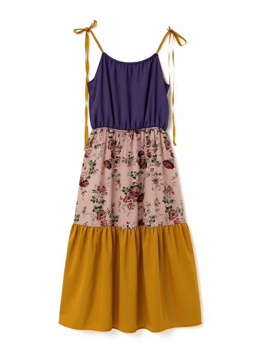 Summer Bloom Tiered Midi Dress