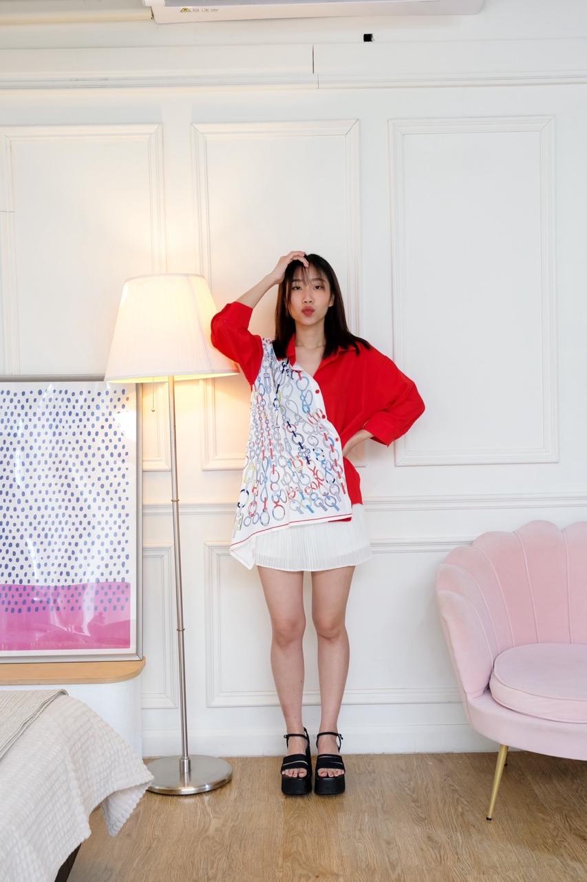 Scarlet Scarf Shirt