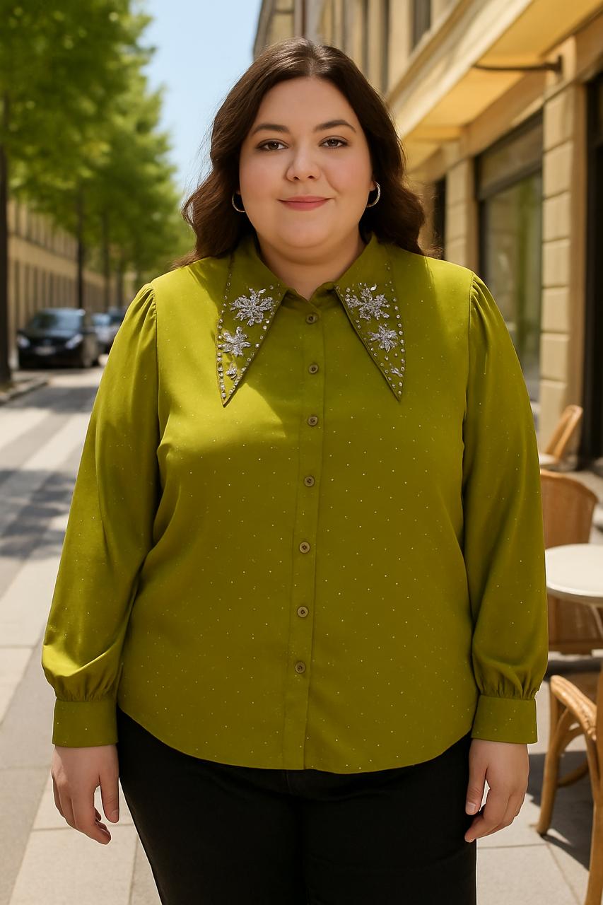Sparkle Shirt-Olive