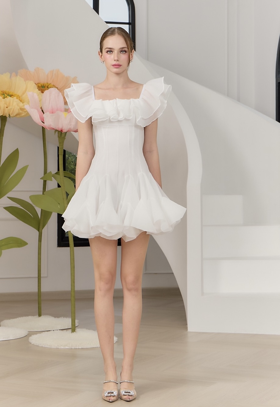 Twirl me White Dress